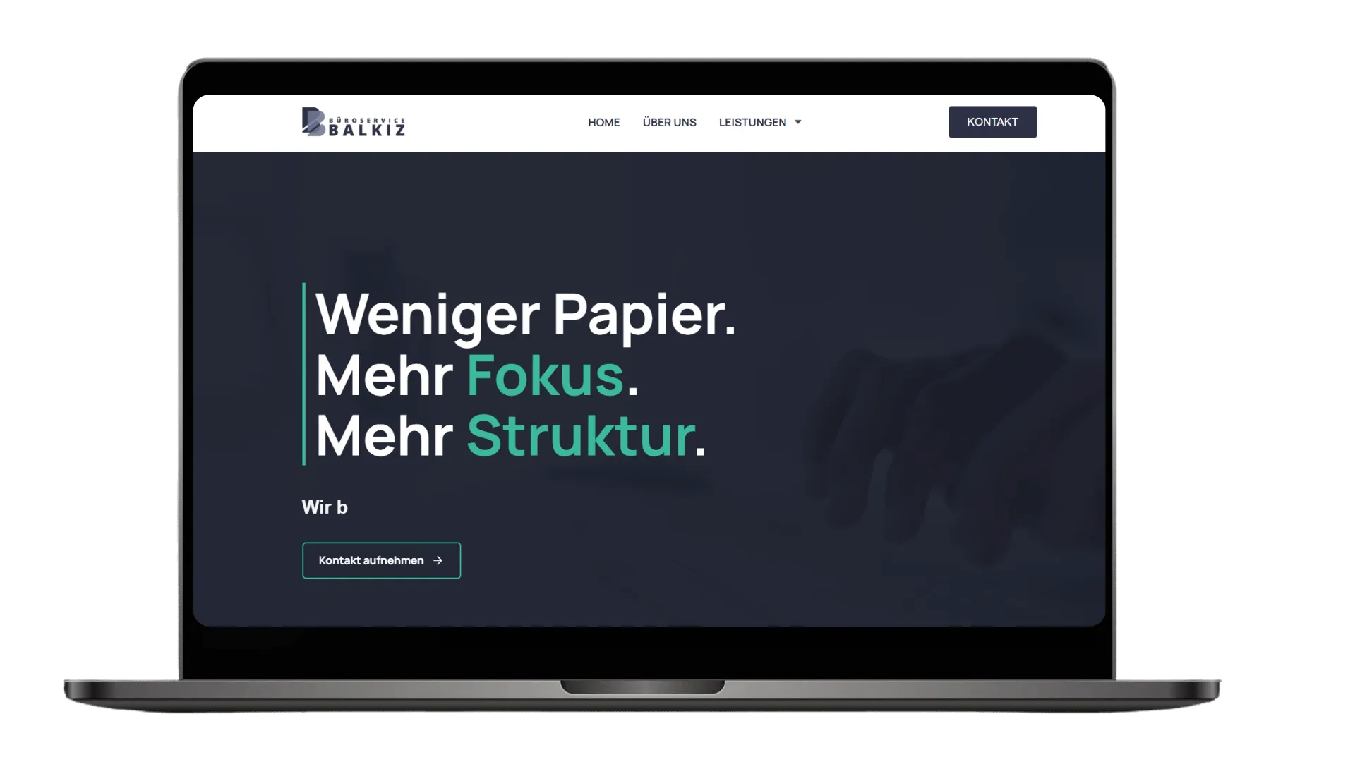 Webdesign Waldbröl – Büroservice Balkiz: WordPress Website für Buchhaltung & Büroservice