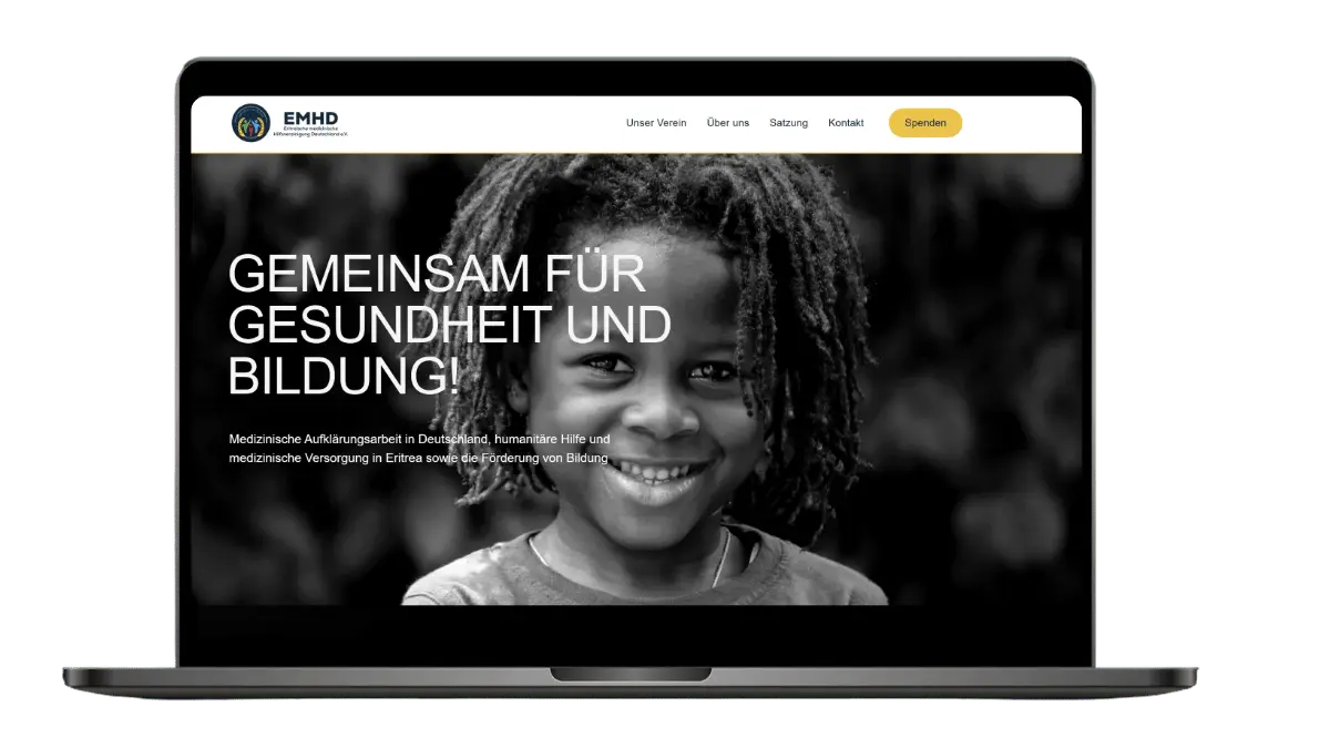 Webdesign Gummersbach Referenz – EMHD e.V. WordPress Website für Verein und NGO