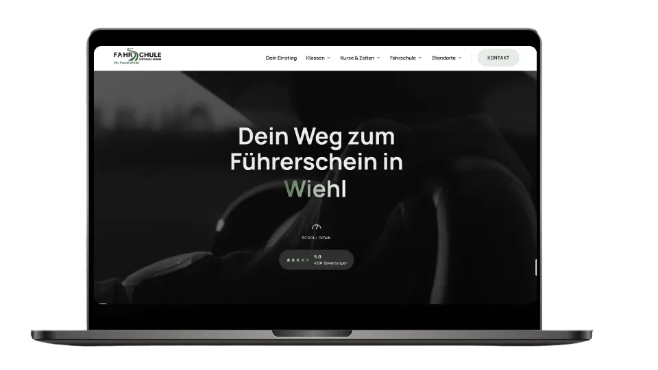 Webdesign Wiehl – Fahrschule Michael Huhn: WordPress Website für Fahrschulen