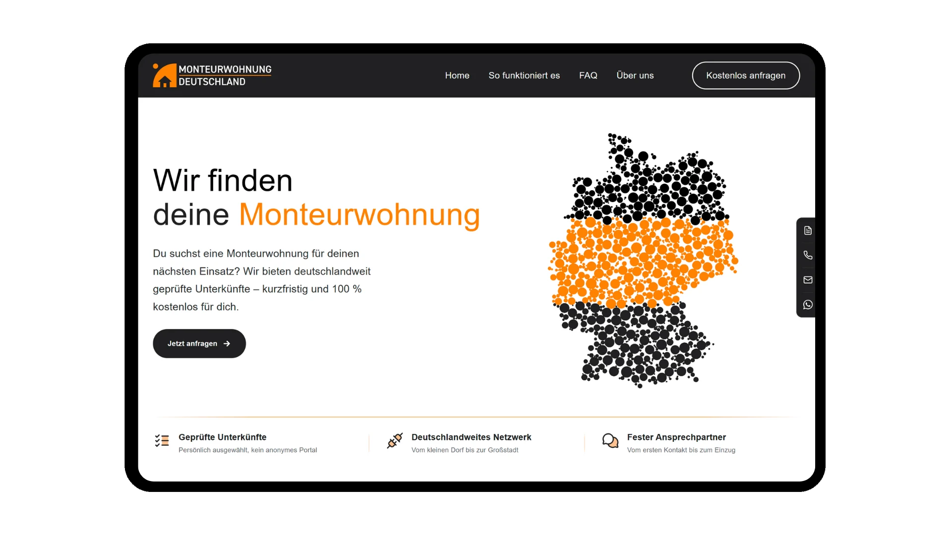Startseite von Monteurwohnung Deutschland